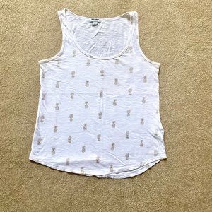 Old Navy Gold Pineapple Tank Top